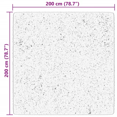HUARTE krémszínű rövid szálú puha és mosható szőnyeg 200x200 cm
