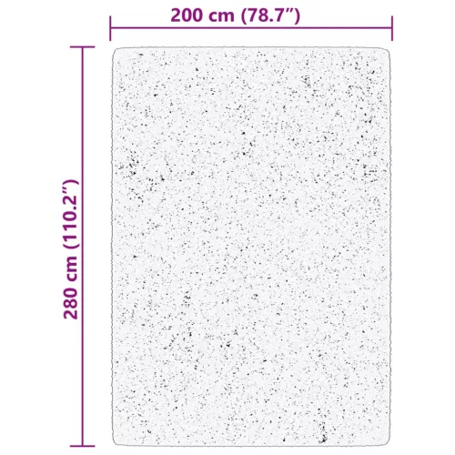 HUARTE krémszínű rövid szálú puha és mosható szőnyeg 200x280 cm