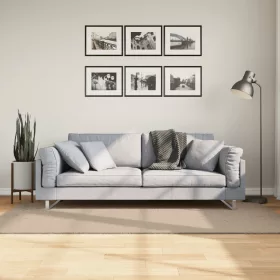   HUARTE homokszínű rövid szálú puha és mosható szőnyeg 100x200cm