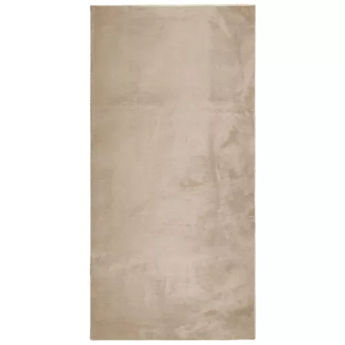 HUARTE homokszínű rövid szálú puha és mosható szőnyeg 100x200cm