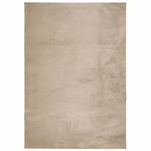 HUARTE homokszínű rövid szálú puha és mosható szőnyeg 140x200cm