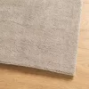 HUARTE homokszínű rövid szálú puha és mosható szőnyeg 160x160cm