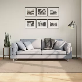   HUARTE homokszínű rövid szálú puha és mosható szőnyeg 160x230cm