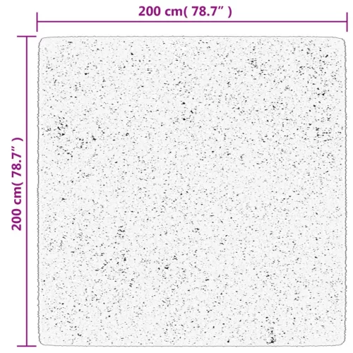 HUARTE homokszínű rövid szálú puha és mosható szőnyeg 200x200cm