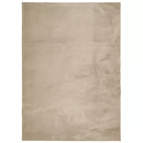 HUARTE homokszínű rövid szálú puha és mosható szőnyeg 240x340cm