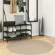 HUARTE homokszínű rövid szálú puha és mosható szőnyeg Ø 120 cm