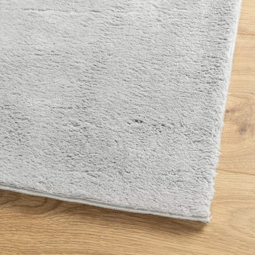 HUARTE szürke rövid szálú puha és mosható szőnyeg 80 x 250 cm