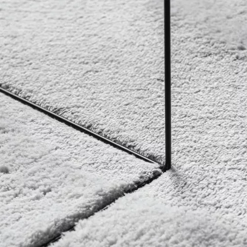 HUARTE szürke rövid szálú puha és mosható szőnyeg 200 x 200 cm