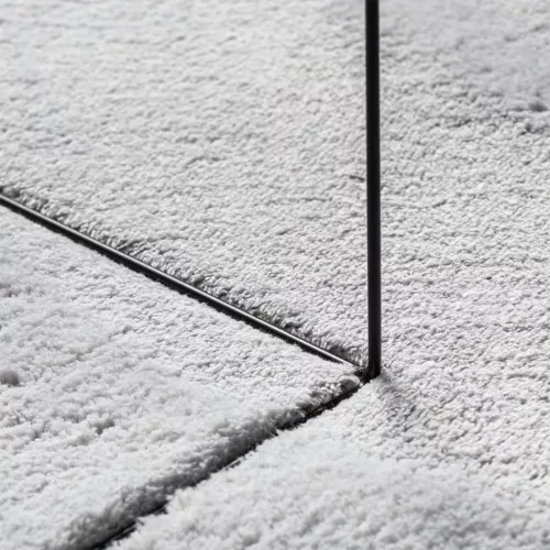 HUARTE szürke rövid szálú puha és mosható szőnyeg 240 x 240 cm
