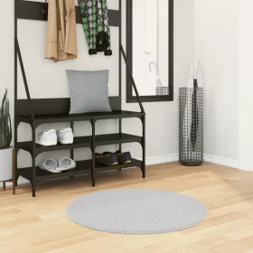   HUARTE szürke rövid szálú puha és mosható szőnyeg Ø 80 cm