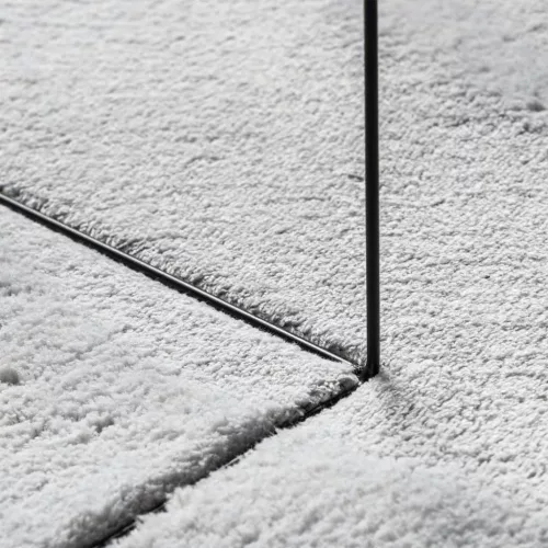 HUARTE szürke rövid szálú puha és mosható szőnyeg Ø 80 cm