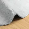 HUARTE szürke rövid szálú puha és mosható szőnyeg Ø 100 cm