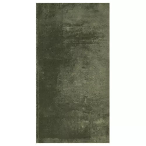 HUARTE erdőzöld rövid szálú puha és mosható szőnyeg 80 x 150 cm