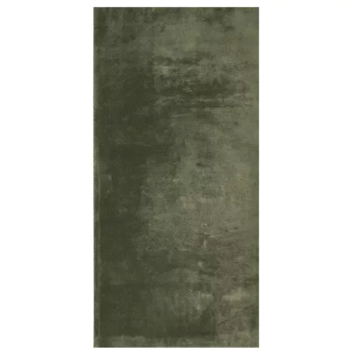 HUARTE erdőzöld rövid szálú puha és mosható szőnyeg 100x200 cm