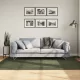 HUARTE erdőzöld rövid szálú puha és mosható szőnyeg 140x200 cm