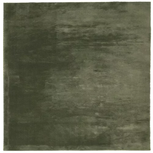 HUARTE erdőzöld rövid szálú puha és mosható szőnyeg 200x200 cm
