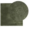 HUARTE erdőzöld rövid szálú puha és mosható szőnyeg 200x200 cm
