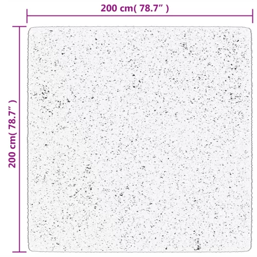 HUARTE erdőzöld rövid szálú puha és mosható szőnyeg 200x200 cm