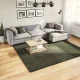 HUARTE erdőzöld rövid szálú puha és mosható szőnyeg 240x240 cm