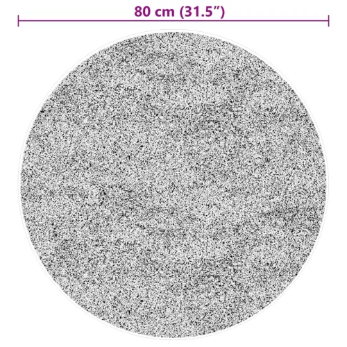 HUARTE erdőzöld rövid szálú puha és mosható szőnyeg Ø 80 cm