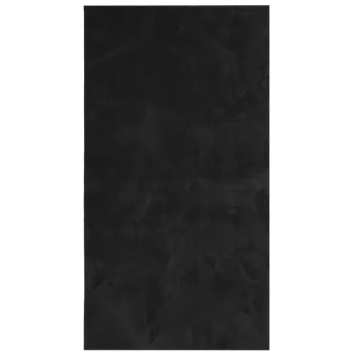 HUARTE fekete rövid szálú puha és mosható szőnyeg 60 x 110 cm