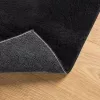 HUARTE fekete rövid szálú puha és mosható szőnyeg 80 x 200 cm