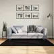 HUARTE fekete rövid szálú puha és mosható szőnyeg 120 x 170 cm