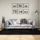 HUARTE fekete rövid szálú puha és mosható szőnyeg 140 x 200 cm