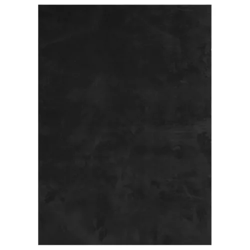 HUARTE fekete rövid szálú puha és mosható szőnyeg 140 x 200 cm