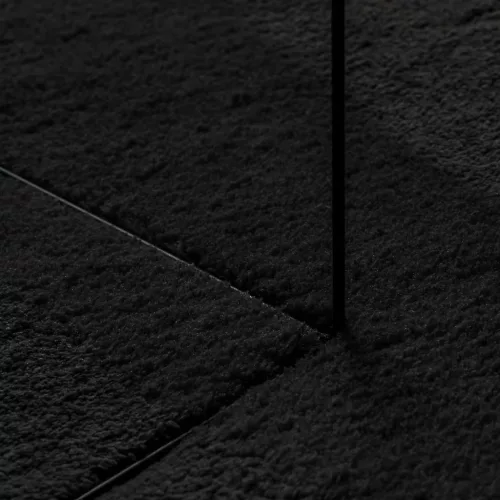 HUARTE fekete rövid szálú puha és mosható szőnyeg 140 x 200 cm