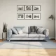 HUARTE kék rövid szálú puha és mosható szőnyeg 140 x 200 cm