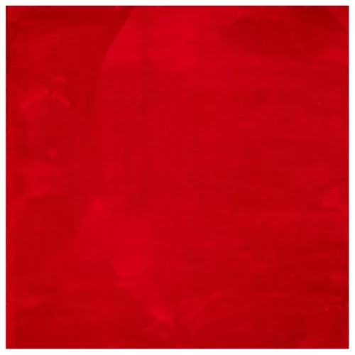 HUARTE piros rövid szálú puha és mosható szőnyeg 160 x 160 cm