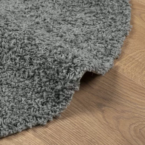 PAMPLONA zöld magas szálú bolyhos modern szőnyeg Ø 120 cm