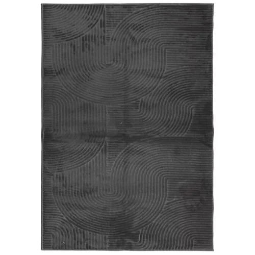 IZA antracit rövid szálú skandináv stílusú szőnyeg 140 x 200 cm