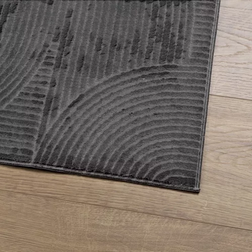 IZA antracit rövid szálú skandináv stílusú szőnyeg 200 x 280 cm