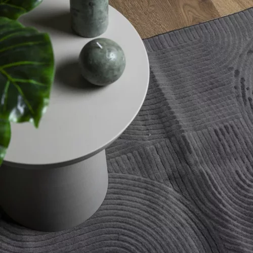 IZA antracit rövid szálú skandináv stílusú szőnyeg 200 x 280 cm