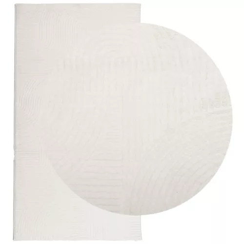 IZA krémszínű rövid szálú skandináv stílusú szőnyeg 80x150 cm