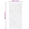 IZA krémszínű rövid szálú skandináv stílusú szőnyeg 100x200 cm