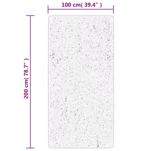 IZA krémszínű rövid szálú skandináv stílusú szőnyeg 100x200 cm