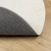 IZA krémszínű rövid szálú skandináv stílusú szőnyeg Ø 80 cm