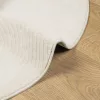 IZA krémszínű rövid szálú skandináv stílusú szőnyeg Ø 80 cm