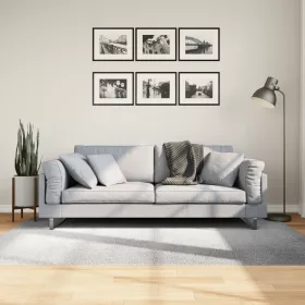   IZA szürke rövid szálú skandináv stílusú szőnyeg 140 x 200 cm