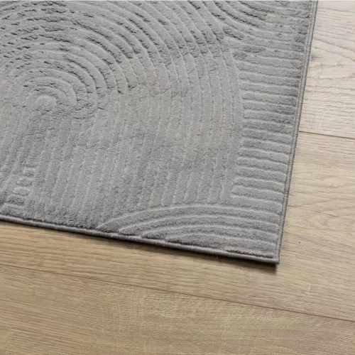 IZA szürke rövid szálú skandináv stílusú szőnyeg 200 x 280 cm