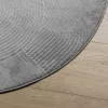 IZA szürke rövid szálú skandináv stílusú szőnyeg Ø 80 cm