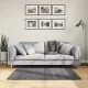 OVIEDO antracitszürke rövid szálú szőnyeg 120 x 120 cm