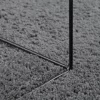 OVIEDO antracitszürke rövid szálú szőnyeg Ø 160 cm