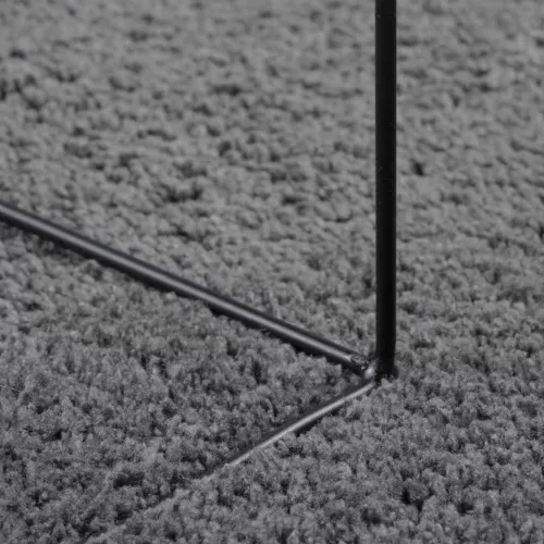 OVIEDO antracitszürke rövid szálú szőnyeg Ø 200 cm