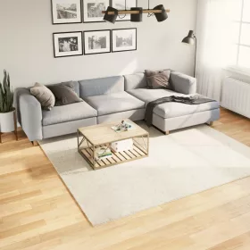 OVIEDO bézs rövid szálú szőnyeg 240 x 240 cm