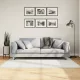 OVIEDO krémszínű rövid szálú szőnyeg 120 x 120 cm