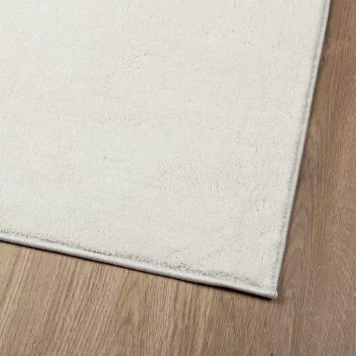 OVIEDO krémszínű rövid szálú szőnyeg 200 x 200 cm